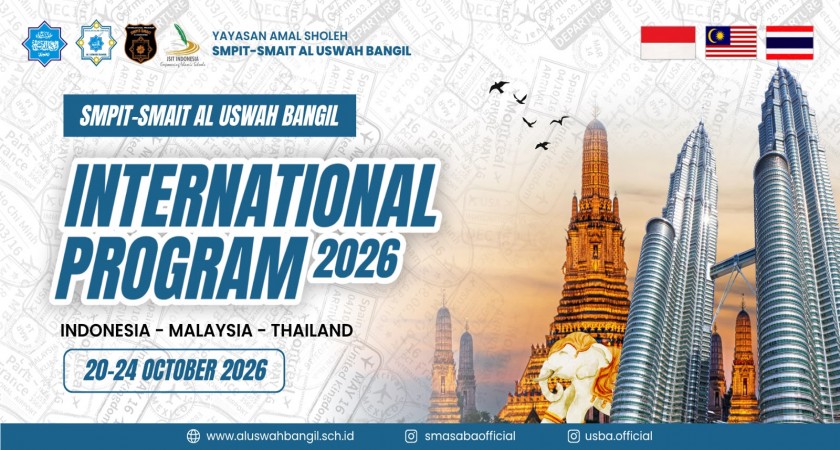 SMPIT–SMAIT Al Uswah Bangil Mohon Doa Restu International Immersion Program Malaysia–Thailand 2026